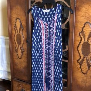 Pink Rose Boho Maxi Dress